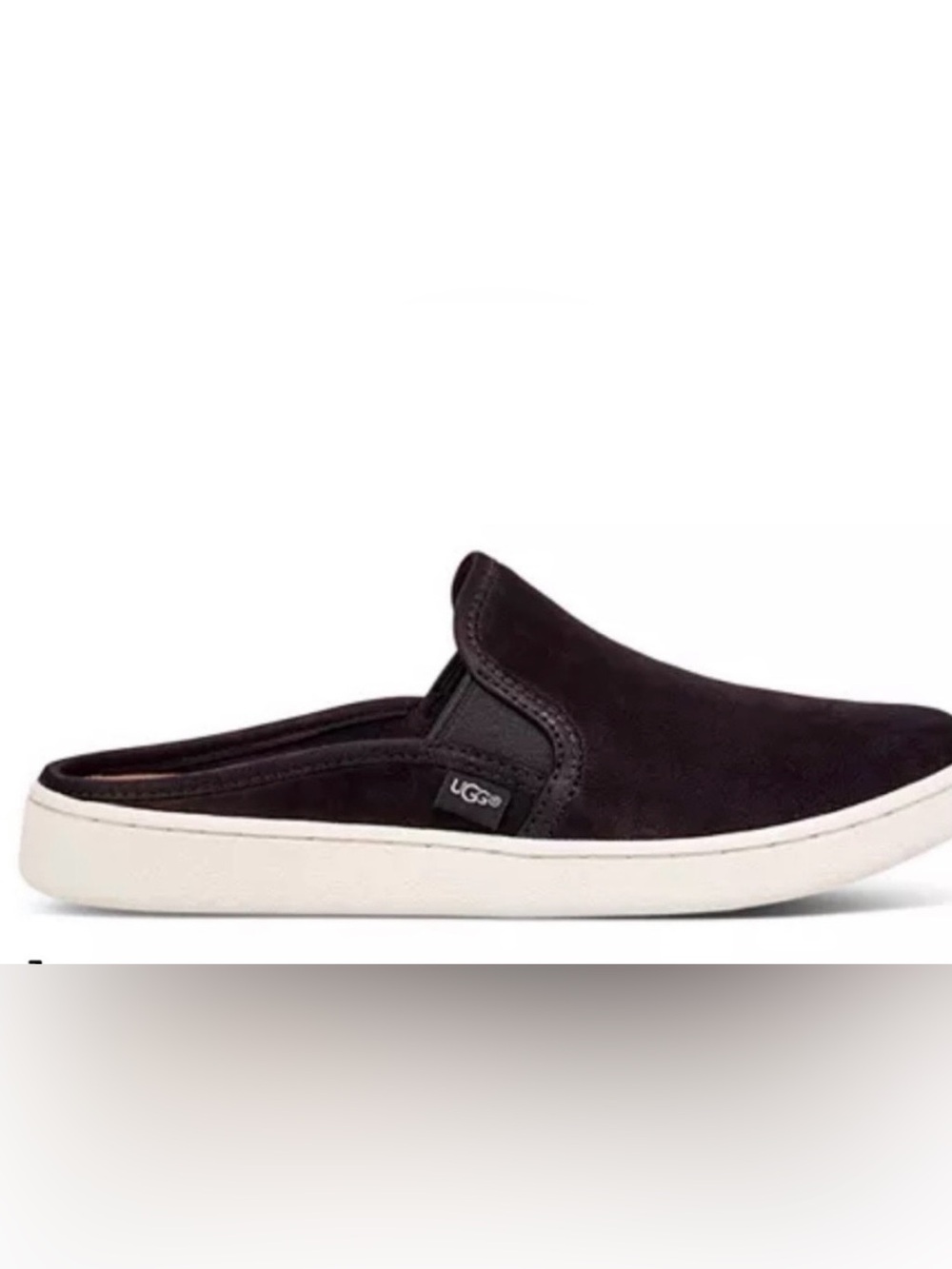 UGG Gene Black Slip-On Suede Mule Sneakers size 8